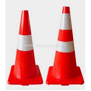 450mm TPE Plastic Flexible Traffic Cone Reflective Road Safety Cone